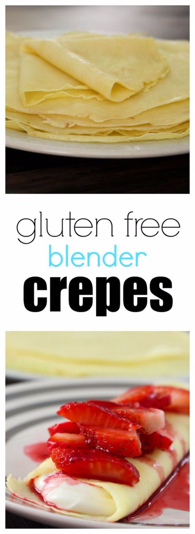 Gluten Free Recipes - Gluten Free Blender Crepes with Cheesecake Filling - Easy Vegetarian or Vegan Recipes For Dinner and For Dessert - How To Make Healthy Glutenfree Bread and Appetizers For Kids - Fun Crockpot Recipes For Breakfast While On A Budget http://diyjoy.com/gluten-free-recipes