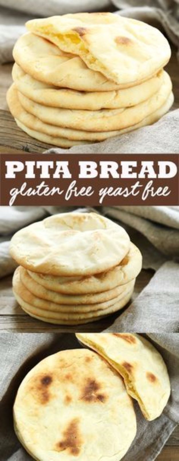 Gluten Free Recipes - Gluten Free Pita Bread - Easy Vegetarian or Vegan Recipes For Dinner and For Dessert - How To Make Healthy Glutenfree Bread and Appetizers For Kids - Fun Crockpot Recipes For Breakfast While On A Budget http://diyjoy.com/gluten-free-recipes