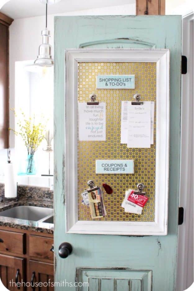 DIY Ideas With Old Picture Frames - Magnetic Organizational Board - Cool Crafts To Make With A Repurposed Picture Frame - Cheap Do It Yourself Gifts and Home Decor on A Budget - Fun Ideas for Decorating Your House and Room 