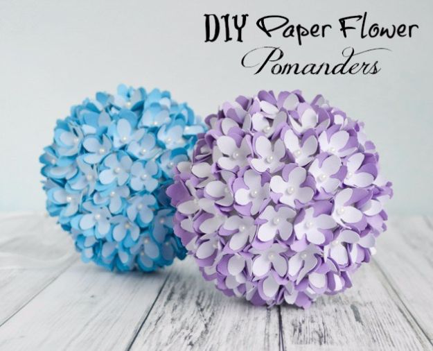 DIY Paper Flowers - Paper Flower Pomander - How To Make A Paper Flower - Large Wedding Backdrop for Wall Decor - Easy Tissue Paper Flower Tutorial for Kids - Giant Projects for Photo Backdrops - Daisy, Roses, Bouquets, Centerpieces - Cricut Template and Step by Step Tutorial 