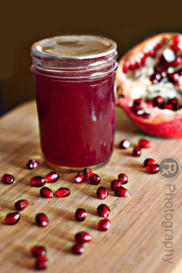 Best Jam and Jelly Recipes - Pomegranate Jelly - Homemade Recipe Ideas For Canning - Easy and Unique Jams and Jellies Made With Strawberry, Raspberry, Blackberry, Peach and Fruit - Healthy, Sugar Free, No Pectin, Small Batch, Savory and Freezer Recipes #recipes #jelly