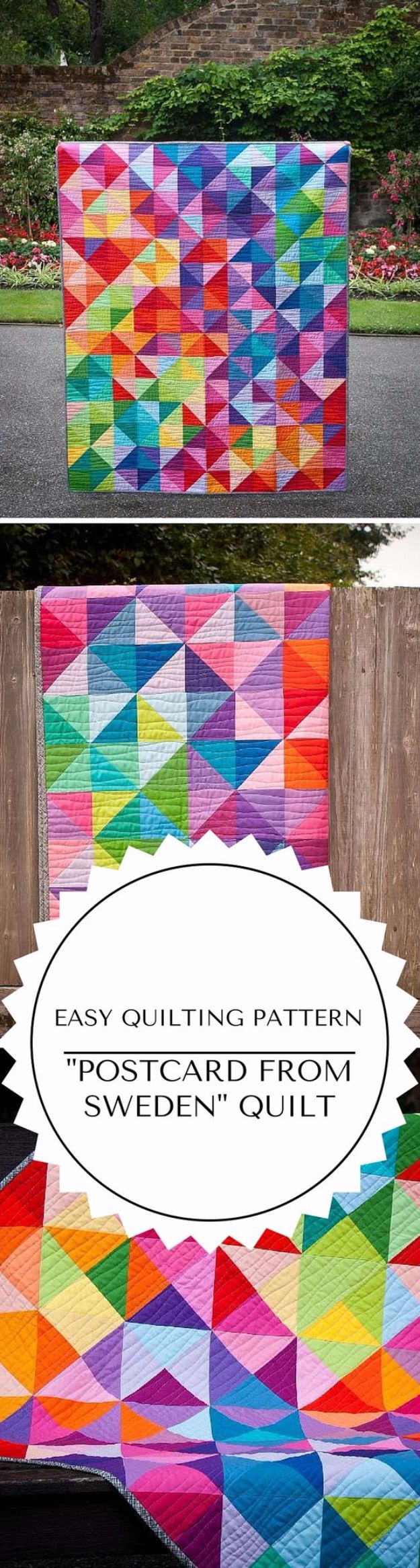 Best Quilts to Make This Weekend - Postcard From Sweden Quilt - Free Quilt Patterns and Quilting Tutorials - Quilting for Beginners and Sewing Ideas - DIY Baby Quilts, Printables, New and Easy Modern Quilts, Jelly Roll, Quilt Squares, Fat Quarters and Scrap Ideas #diy #quilting #sewing