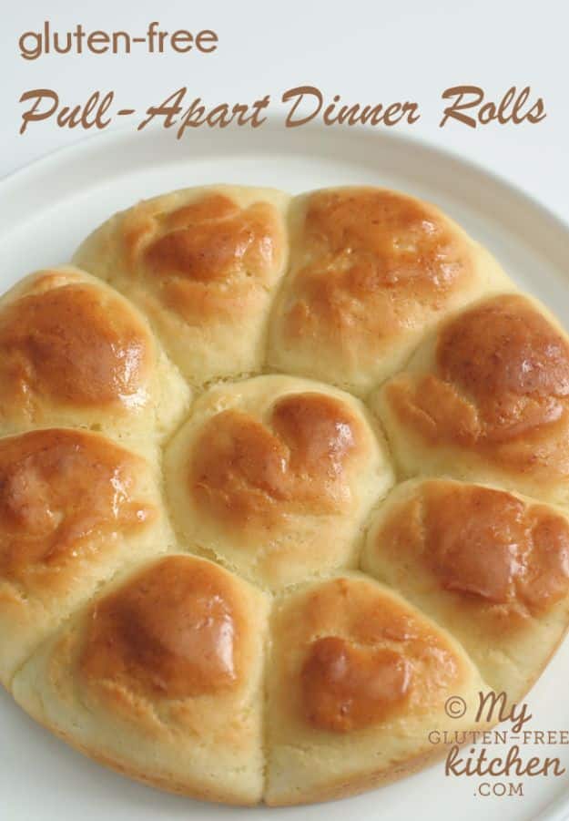 Gluten Free Recipes - Pull Apart Dinner Rolls - Easy Vegetarian or Vegan Recipes For Dinner and For Dessert - How To Make Healthy Glutenfree Bread and Appetizers For Kids - Fun Crockpot Recipes For Breakfast While On A Budget http://diyjoy.com/gluten-free-recipes