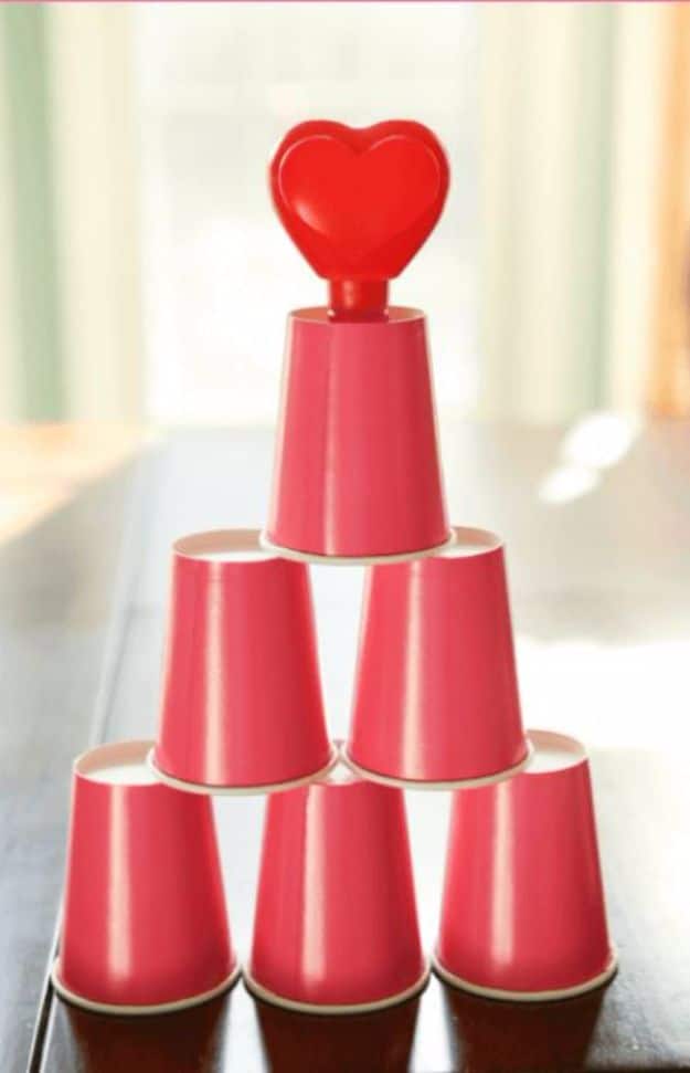 Cool Games To Make for Valentines Day - Cupid's Cups - Cheap and Easy Crafts For Valentine Parties - Ideas for Kids and Adults to Play Bingo, Matching, Free Printables and Cute Game Projects With Hearts, Red and Pink Art Ideas - Adorable Fun for The Holiday Celebrations #valentine #valentinesday