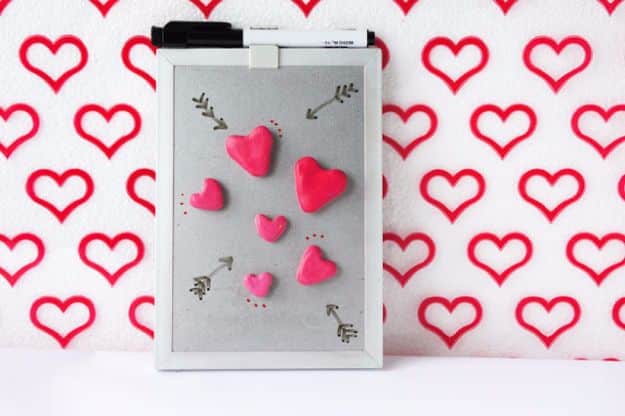 DIY Valentines Day Gifts for Her - DIY Heart Magnets - Cool and Easy Things To Make for Your Wife, Girlfriend, Fiance - Creative and Cheap Do It Yourself Projects to Give Your Girl - Ladies Love These Ideas for Bath, Yard, Home and Kitchen, Outdoors - Make, Don't Buy Your Valentine 