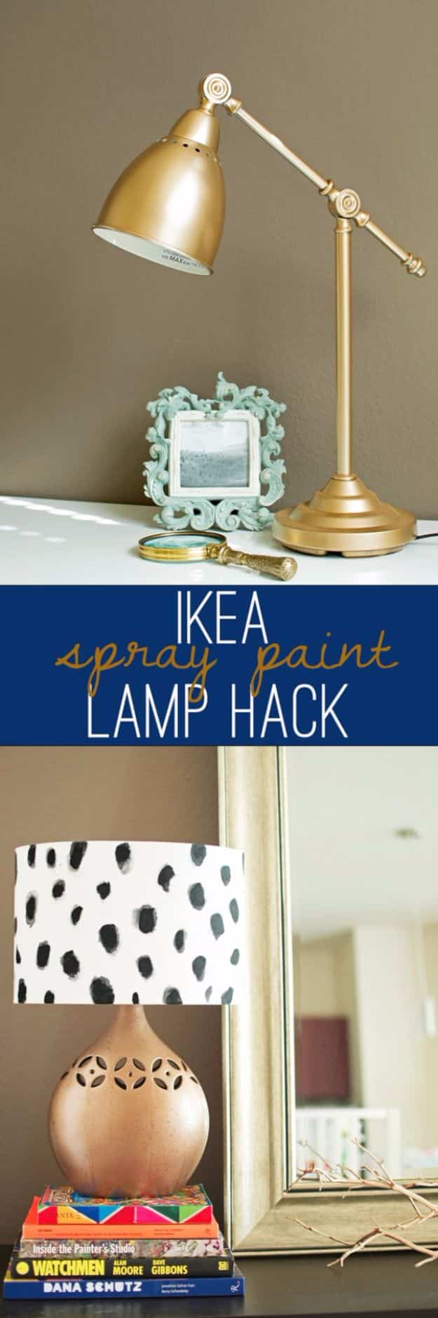 IKEA Hacks For The Bedroom - DIY Spotted Copper Lamp - Best IKEA Furniture Hack Ideas for Bed, Storage, Nightstand, Closet System and Storage, Dresser, Vanity, Wall Art and Kids Rooms - Easy and Cheap DIY Projects for Affordable Room and Home Decor #ikeahacks #diydecor #bedroomdecor