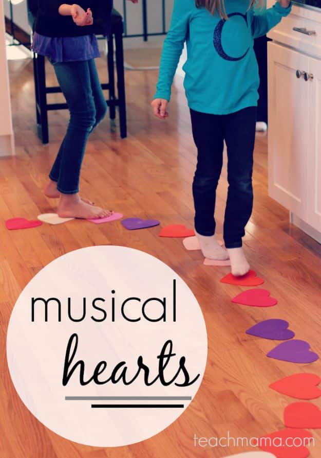 Cool Games To Make for Valentines Day - Musical Hearts - Cheap and Easy Crafts For Valentine Parties - Ideas for Kids and Adults to Play Bingo, Matching, Free Printables and Cute Game Projects With Hearts, Red and Pink Art Ideas - Adorable Fun for The Holiday Celebrations #valentine #valentinesday