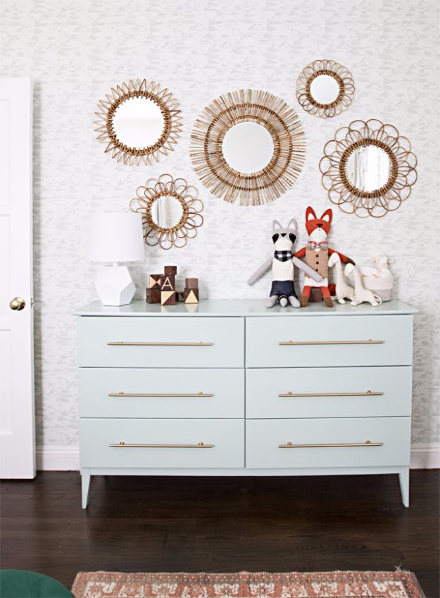 IKEA Hacks For The Bedroom - Nursery Dresser IKEA Hack - Best IKEA Furniture Hack Ideas for Bed, Storage, Nightstand, Closet System and Storage, Dresser, Vanity, Wall Art and Kids Rooms - Easy and Cheap DIY Projects for Affordable Room and Home Decor #ikeahacks #diydecor #bedroomdecor