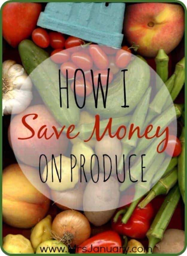 Ways to Save Money in 2018 - Save Money On Produce - Easy Money Saving Ideas and Tips for Budgeting - Cool Idea for Budget Planning and Smart Financial Advice for Beginners - Create Order, Organize and Save Cash As You Top New Years Resolution, Every Little Bit Helps You Save For That Next Vacation! http://diyjoy.com/ways-to-save-money