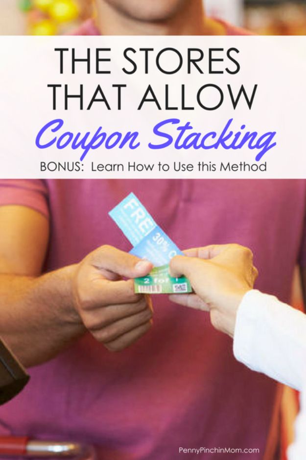Ways to Save Money in 2018 - Stacking Coupons And The Stores That Allow It - Easy Money Saving Ideas and Tips for Budgeting - Cool Idea for Budget Planning and Smart Financial Advice for Beginners - Create Order, Organize and Save Cash As You Top New Years Resolution, Every Little Bit Helps You Save For That Next Vacation! http://diyjoy.com/ways-to-save-money