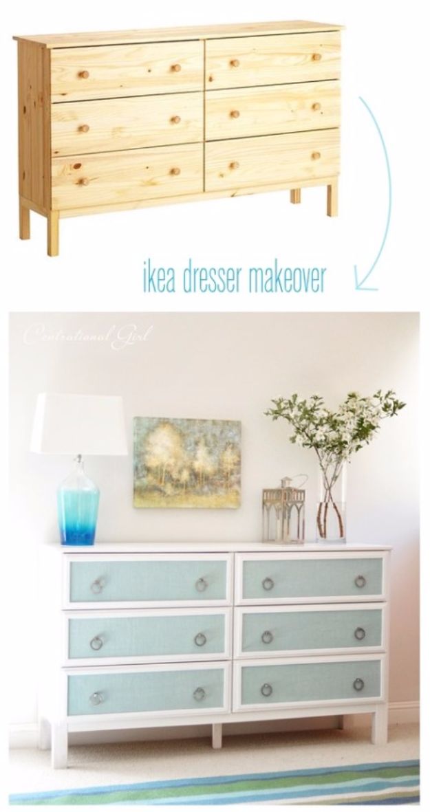 IKEA Hacks For The Bedroom - Textured Panel Dresser Makeover - Best IKEA Furniture Hack Ideas for Bed, Storage, Nightstand, Closet System and Storage, Dresser, Vanity, Wall Art and Kids Rooms - Easy and Cheap DIY Projects for Affordable Room and Home Decor #ikeahacks #diydecor #bedroomdecor