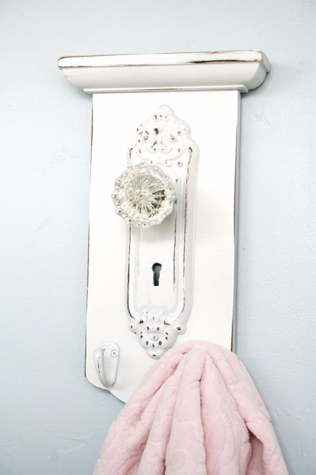 Best DIY Home Decor Crafts - Towel Hanger Revamp - Easy Craft Ideas To Make From Dollar Store Items - Cheap Wall Art, Easy Do It Yourself Gifts, Modern Wall Art On A Budget, Tabletop and Centerpiece Tutorials - Cool But Affordable Room and Home Decor With Step by Step Tutorials #diyhomedecor