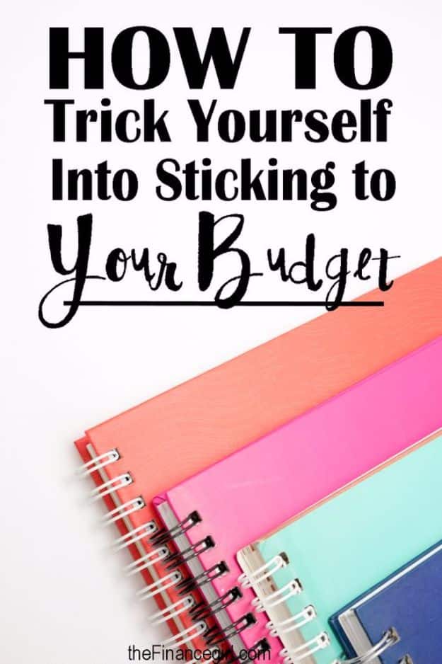 Ways to Save Money in 2018 - Trick Yourself Into Sticking To Your Budget - Easy Money Saving Ideas and Tips for Budgeting - Cool Idea for Budget Planning and Smart Financial Advice for Beginners - Create Order, Organize and Save Cash As You Top New Years Resolution, Every Little Bit Helps You Save For That Next Vacation! http://diyjoy.com/ways-to-save-money