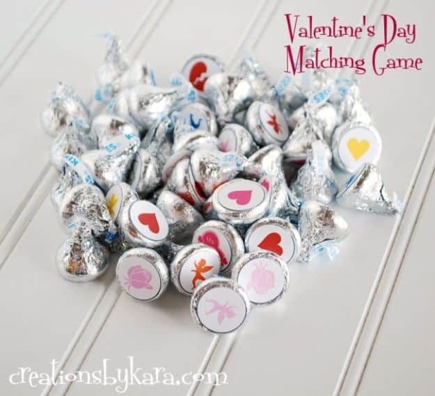 Cool Games To Make for Valentines Day - Valentines Day Matching Game - Cheap and Easy Crafts For Valentine Parties - Ideas for Kids and Adults to Play Bingo, Matching, Free Printables and Cute Game Projects With Hearts, Red and Pink Art Ideas - Adorable Fun for The Holiday Celebrations #valentine #valentinesday