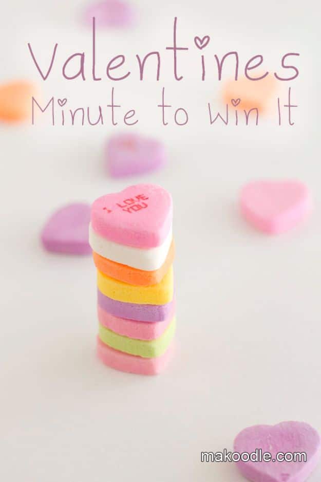 Cool Games To Make for Valentines Day - Valentines Minute To Win It - Cheap and Easy Crafts For Valentine Parties - Ideas for Kids and Adults to Play Bingo, Matching, Free Printables and Cute Game Projects With Hearts, Red and Pink Art Ideas - Adorable Fun for The Holiday Celebrations #valentine #valentinesday