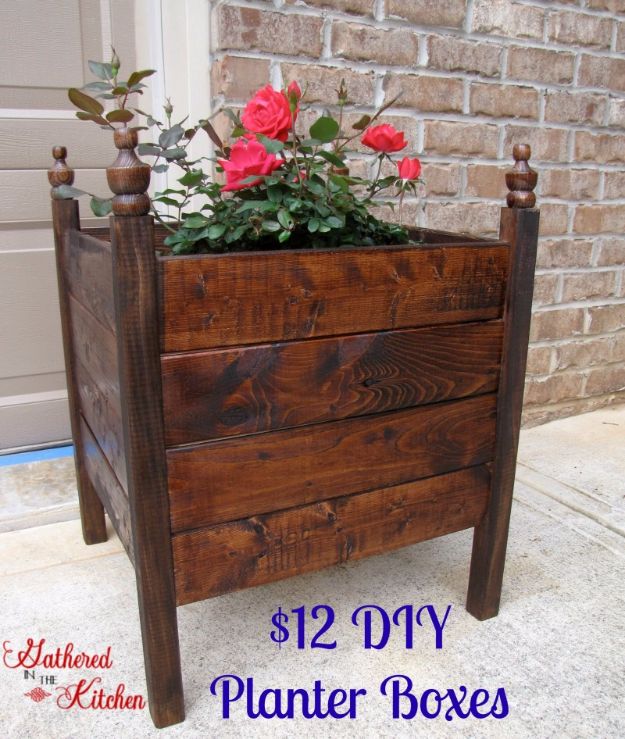 DIY Outdoor Planters - $12 DIY Planter Boxes - Easy Planter Ideas to Make for The Porch, Pation and Backyard - Your Plants Will Love These DIY Plant Holders, Potting Ideas and Planter Boxes - Gardening DIY for Big and Small Plants Outdoors - Concrete, Wood, Cheap, Simple, Modern and Rustic Projects With Step by Step Instructions 