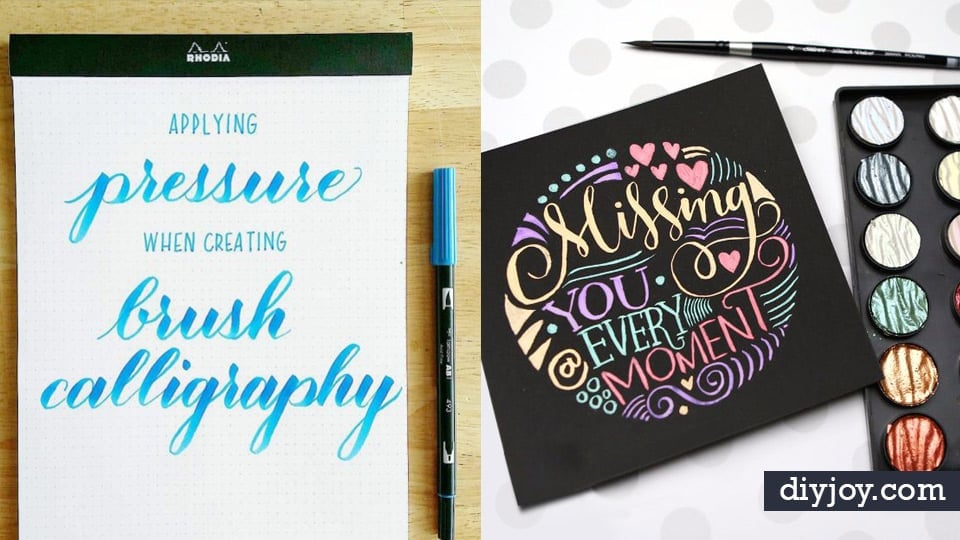 Brush Lettering Tutorials You Need In Your Crafting Arsenal