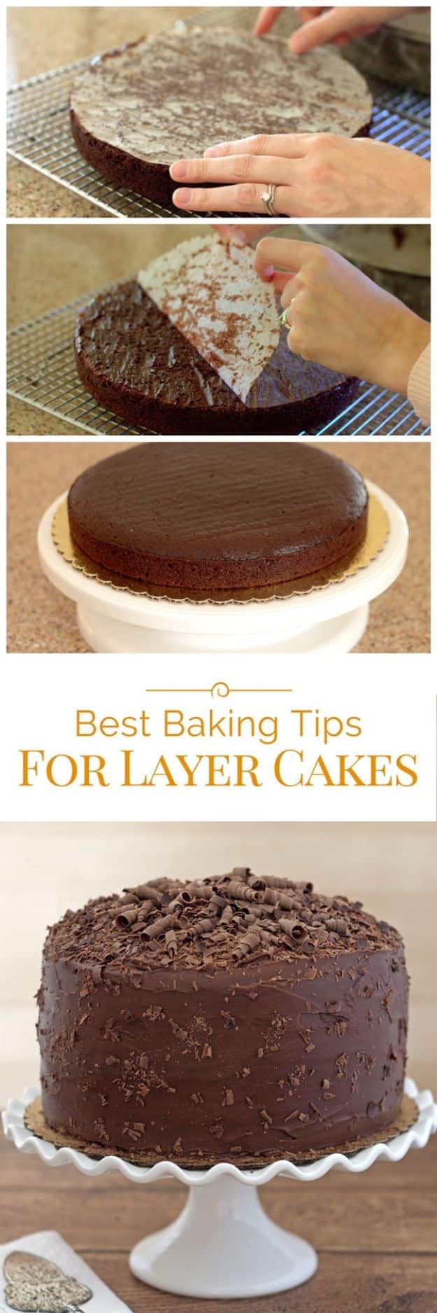 Baking Hacks - Baking Tip For Layer Cakes - A List of Easy Hacks For Your Favorite Baking Recipes - Simple Tips and Tricks To Use When You Bake - Quick Ways to Bake Cake, Cupcakes, Desserts and Cookies - Best Kitchen Lifehacks for Bakers Favorite DIY Recipe 