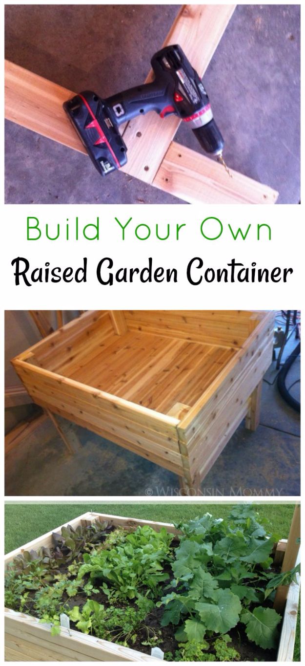DIY Garden Beds - Build Your Own Elevated Raised Garden Bed - Easy Gardening Ideas for Raised Beds and Planter Boxes - Free Plans, Tutorials and Step by Step Tutorials for Building and Landscaping Projects - Update Your Backyard and Gardens With These Cheap Do It Yourself Ideas http://diyjoy.com/diy-garden-beds