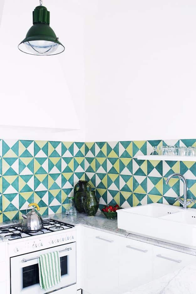 DIY Tile Ideas - Cement Tile - Creative Crafts for Bathroom, Kitchen, Living Room, and Fireplace - Awesome Shower and Bathtub Ideas - Fun and Easy Home Decor Projects - How To Make Rustic Entryway Art #homeimprovement #diy