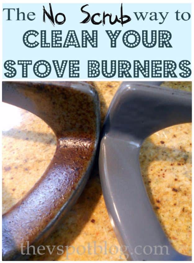 Best Spring Cleaning Ideas - Clean Stove Burners - Easy Cleaning Tips For Home - DIY Cleaning Hacks and Product Recipes - Tips and Tricks for Cleaning the Bathroom, Kitchen, Floors and Countertops - Cheap Solutions for A Clean House #springcleaning