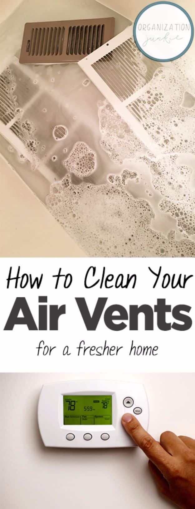 Best Spring Cleaning Ideas - Clean Your Air Vents For A Fresher Home - Easy Cleaning Tips For Home - DIY Cleaning Hacks and Product Recipes - Tips and Tricks for Cleaning the Bathroom, Kitchen, Floors and Countertops - Cheap Solutions for A Clean House #springcleaning