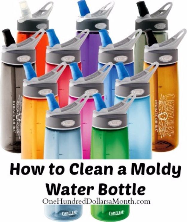 Best Spring Cleaning Ideas - Clean a Moldy Water Bottle - Easy Cleaning Tips For Home - DIY Cleaning Hacks and Product Recipes - Tips and Tricks for Cleaning the Bathroom, Kitchen, Floors and Countertops - Cheap Solutions for A Clean House #springcleaning