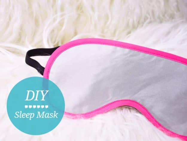 DIY Sleep Masks - DIY Satin Sleep Mask - Cute and Easy Ideas for Making a Homemade Sleep Mask - Best DIY Gift Ideas for Her - Cool Crafts To Make and Sell On Etsy - Creative Presents for Girls, Women and Teens - Do It Yourself Sleeping With Words, Accents and Fun Accessories for Relaxing   #diy #diygifts