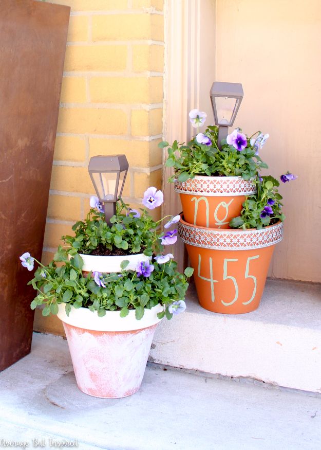 DIY Outdoor Planters - DIY Solar Light Planters - Easy Planter Ideas to Make for The Porch, Pation and Backyard - Your Plants Will Love These DIY Plant Holders, Potting Ideas and Planter Boxes - Gardening DIY for Big and Small Plants Outdoors - Concrete, Wood, Cheap, Simple, Modern and Rustic Projects With Step by Step Instructions 
