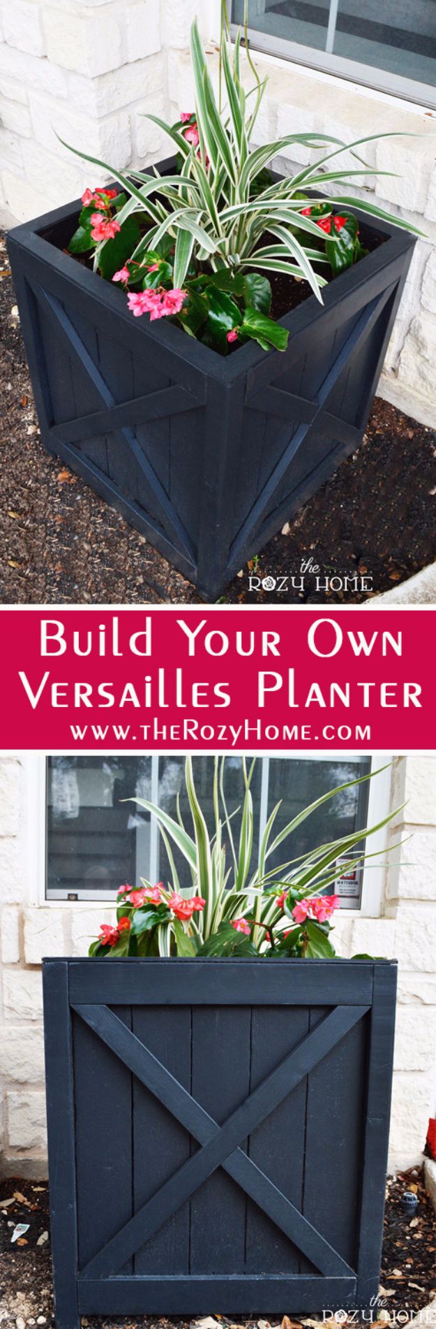 DIY Outdoor Planters - DIY Versailles Planter - Easy Planter Ideas to Make for The Porch, Pation and Backyard - Your Plants Will Love These DIY Plant Holders, Potting Ideas and Planter Boxes - Gardening DIY for Big and Small Plants Outdoors - Concrete, Wood, Cheap, Simple, Modern and Rustic Projects With Step by Step Instructions 