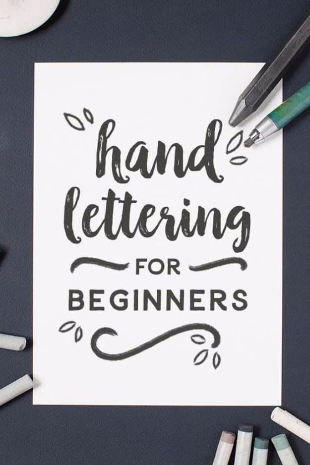 Brush Lettering Tutorials - Hand Lettering for Beginners - Simple and Fun Calligraphy Tutorial Videos - How To Paint the Alphabet in Calligraphy Handwriting with Pens, Watercolors, Adobe Illustrator and Sharpie 