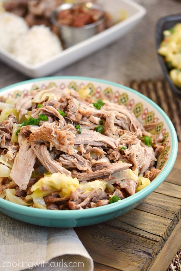 Instant Pot Recipes - Instant Pot Kalua Pork - Easy Healthy Family Recipe Ideas for Instant Pot - Chicken, Brisket, Beef, Paleo, Low Carb, Vegetarian, Pork, Keto and Vegan - Pressure Cooking and Pressure Cooker Foods - Breakfast, Lunch and Dinner Ideas work With Weight Watchers and Whole 30 Diets http://diyjoy.com/instant-pot-recipes
