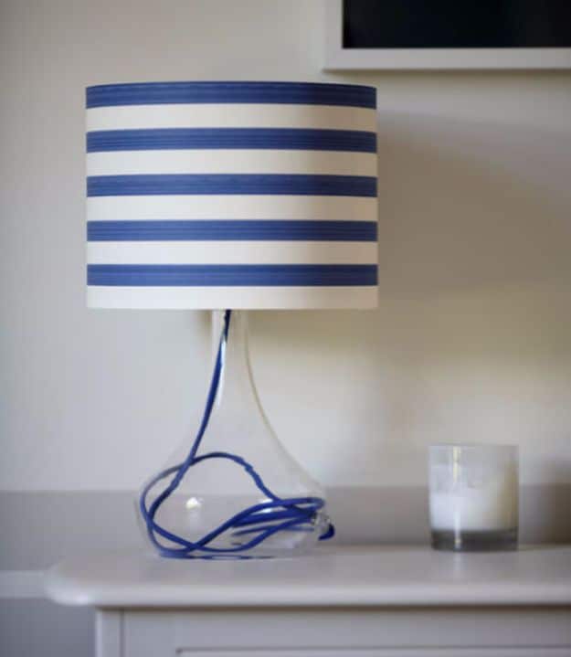 DIY Ideas for Wallpaper Scraps - Lighten Up Your Lampshade - Cute Projects and Easy DIY Gift Ideas to Make With Leftover Wall Paper - Fun Home Decor, Homemade Wall Art Idea Tutorials, Creative Ways to Use Old Wallpapers - Cool Crafts for Men, Women and Teens http://diyjoy.com/diy-ideas-wallpaper-scraps