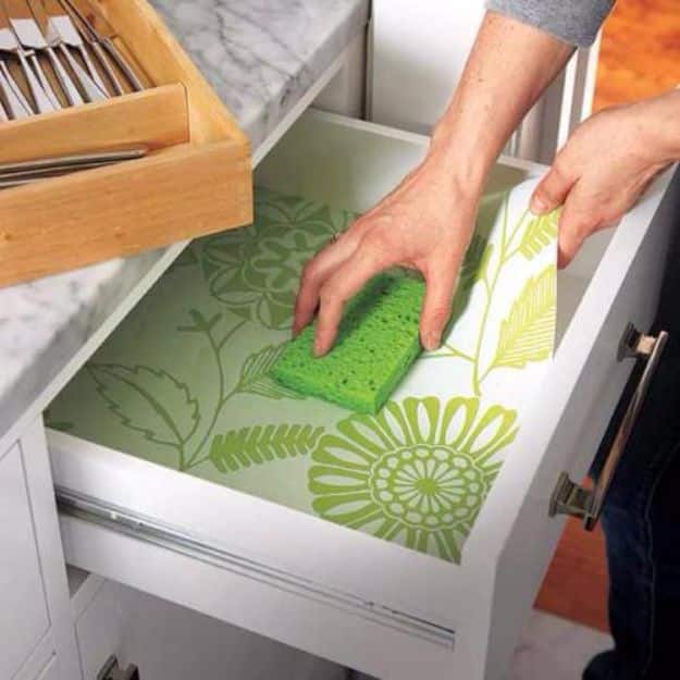 DIY Ideas for Wallpaper Scraps - Line Drawers - Cute Projects and Easy DIY Gift Ideas to Make With Leftover Wall Paper - Fun Home Decor, Homemade Wall Art Idea Tutorials, Creative Ways to Use Old Wallpapers - Cool Crafts for Men, Women and Teens http://diyjoy.com/diy-ideas-wallpaper-scraps