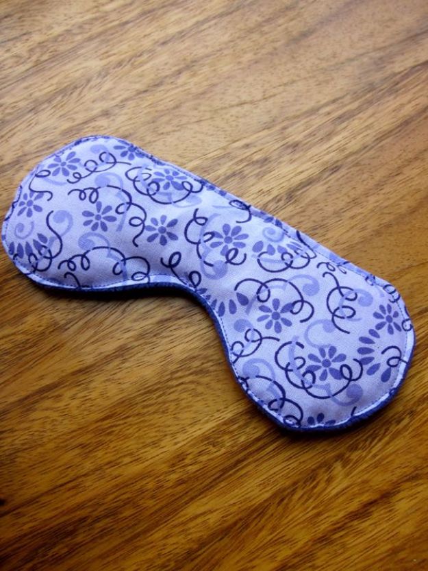 DIY Sleep Masks - Rice Bag Eye Mask - Cute and Easy Ideas for Making a Homemade Sleep Mask - Best DIY Gift Ideas for Her - Cool Crafts To Make and Sell On Etsy - Creative Presents for Girls, Women and Teens - Do It Yourself Sleeping With Words, Accents and Fun Accessories for Relaxing   #diy #diygifts