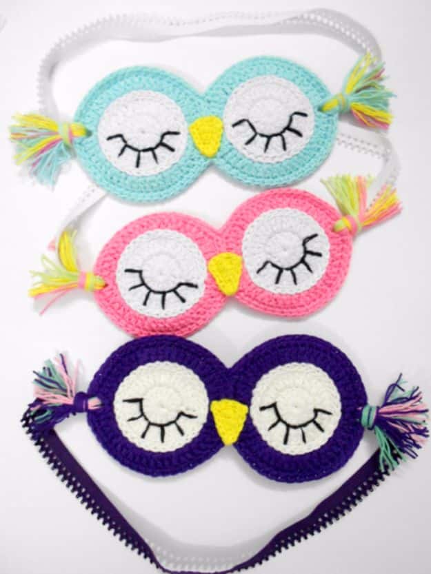 DIY Sleep Masks - Sleepy Owl Sleeping Mask - Cute and Easy Ideas for Making a Homemade Sleep Mask - Best DIY Gift Ideas for Her - Cool Crafts To Make and Sell On Etsy - Creative Presents for Girls, Women and Teens - Do It Yourself Sleeping With Words, Accents and Fun Accessories for Relaxing   #diy #diygifts