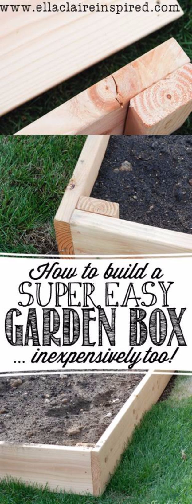 DIY Garden Beds - Super Easy Garden Box - Easy Gardening Ideas for Raised Beds and Planter Boxes - Free Plans, Tutorials and Step by Step Tutorials for Building and Landscaping Projects - Update Your Backyard and Gardens With These Cheap Do It Yourself Ideas http://diyjoy.com/diy-garden-beds