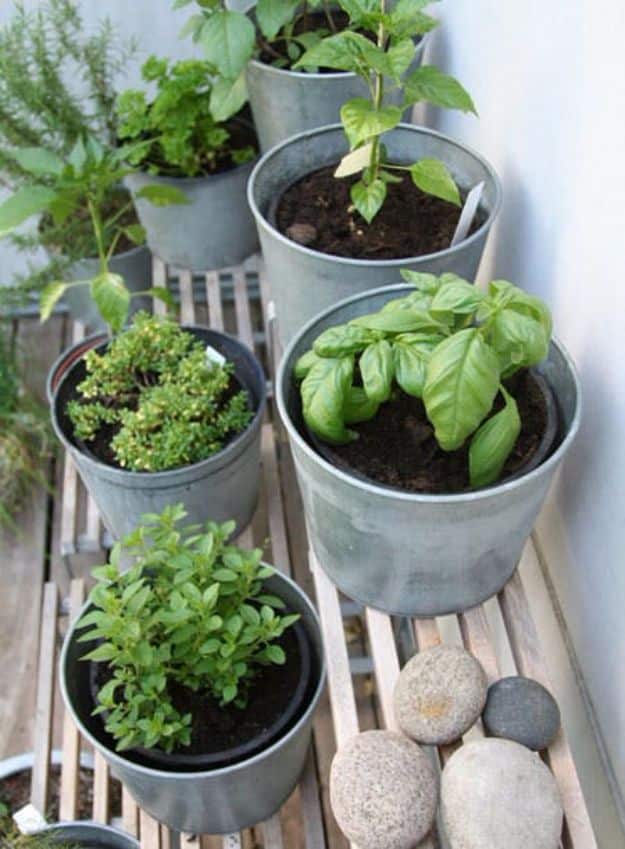 DIY Outdoor Planters - Terraced Herb Garden - Easy Planter Ideas to Make for The Porch, Pation and Backyard - Your Plants Will Love These DIY Plant Holders, Potting Ideas and Planter Boxes - Gardening DIY for Big and Small Plants Outdoors - Concrete, Wood, Cheap, Simple, Modern and Rustic Projects With Step by Step Instructions 