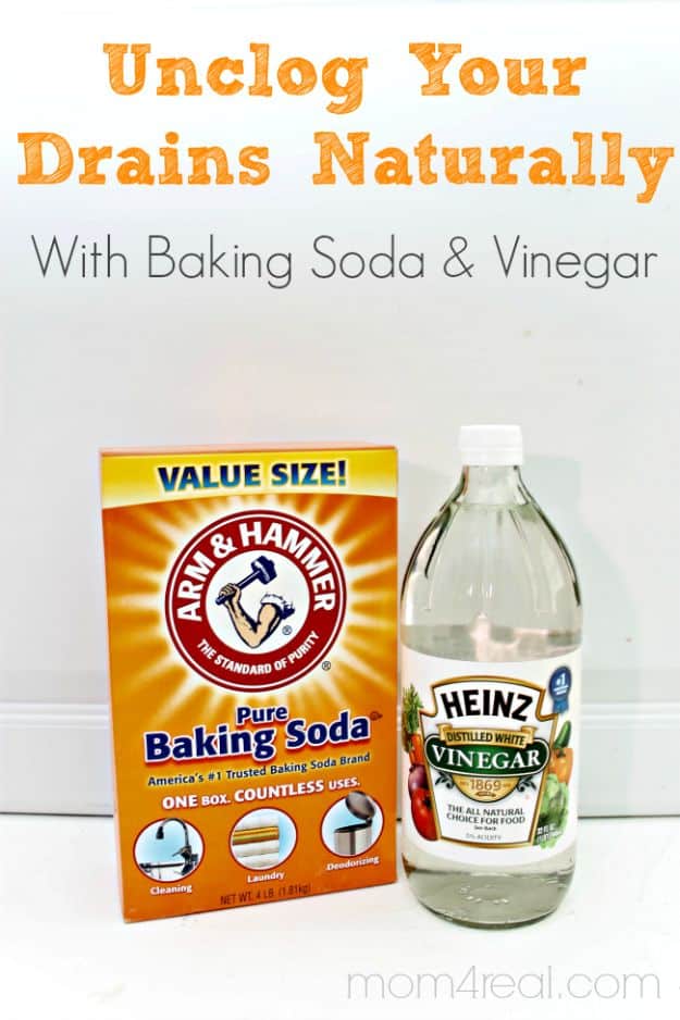 Best Spring Cleaning Ideas - Unclog Your Drains with Baking Soda and Vinegar - Easy Cleaning Tips For Home - DIY Cleaning Hacks and Product Recipes - Tips and Tricks for Cleaning the Bathroom, Kitchen, Floors and Countertops - Cheap Solutions for A Clean House #springcleaning