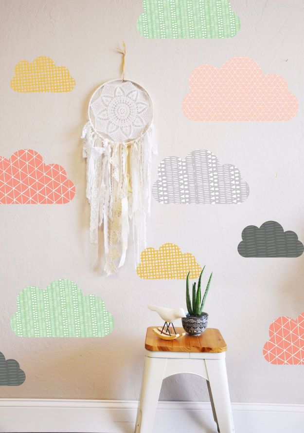 DIY Ideas for Wallpaper Scraps - Wall Decal Designs with an Edge - Cute Projects and Easy DIY Gift Ideas to Make With Leftover Wall Paper - Fun Home Decor, Homemade Wall Art Idea Tutorials, Creative Ways to Use Old Wallpapers - Cool Crafts for Men, Women and Teens http://diyjoy.com/diy-ideas-wallpaper-scraps