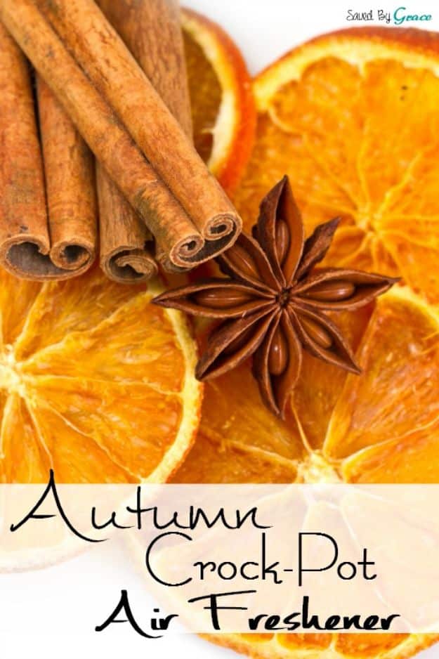 DIY Home Fragrance Ideas - Autumn Crock-Pot Air Freshener - Easy Ways To Make your House and Home Smell Good - Essential Oils, Diffusers, DIY Lampe Berger Oil, Candles, Room Scents and Homemade Recipes for Odor Removal - Relaxing Lavender, Fresh Clean Smells, Lemon, Herb 