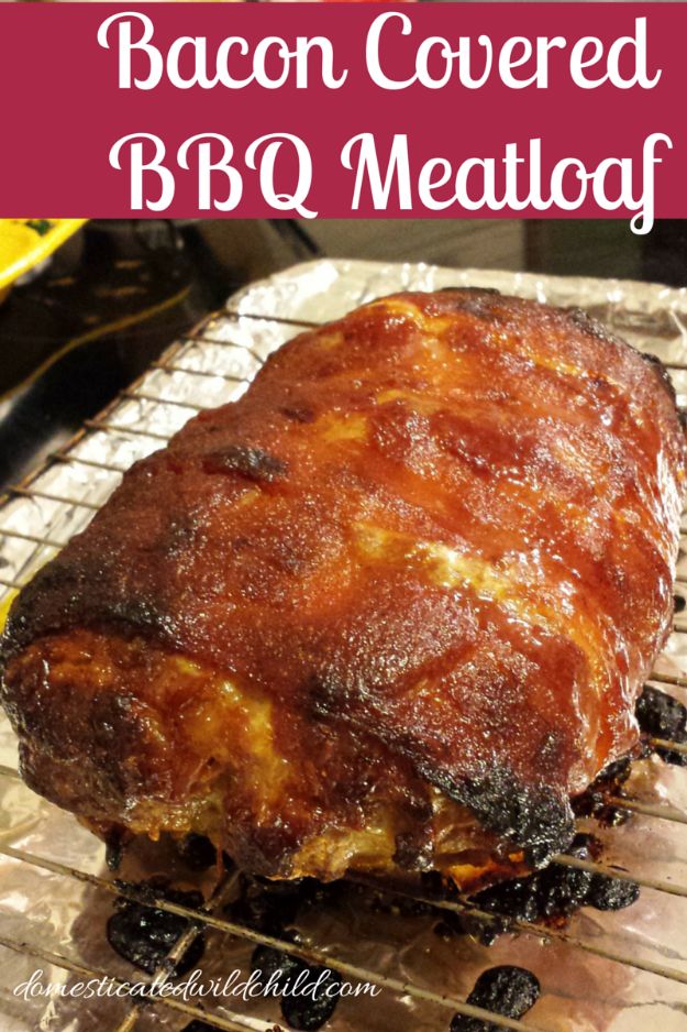 Best Barbecue Recipes - Bacon Covered BBQ Meatloaf - Easy BBQ Recipe Ideas for Lunch, Dinner and Quick Party Appetizers - Grilled and Smoked Foods, Chicken, Beef and Meat, Fish and Vegetable Ideas for Grilling - Sauces and Rubs, Seasonings and Favorite Bar BBQ Tips #bbq #bbqrecipes #grilling