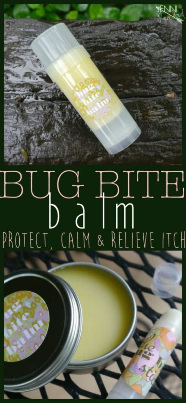 DIY Home Remedies - Bug Bite Balm - Homemade Recipes and Ideas for Help Relieve Symptoms of Cold and Flu, Upset Stomach, Rash, Cough, Sore Throat, Headache and Illness - Skincare Products, Balms, Lotions and Teas 