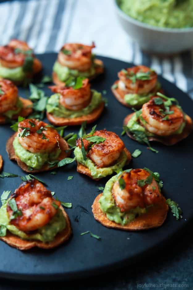 Best Dinner Party Ideas - Cajun Shrimp Guacamole Bites - Best Recipes for Foods to Serve, Casseroles, Finger Foods, Desserts and Appetizers- Place Settings and Cards, Centerpieces, Table Decor and Recipe Ideas for Supper Clubs and Dinner Parties http://diyjoy.com/best-dinner-party-ideas