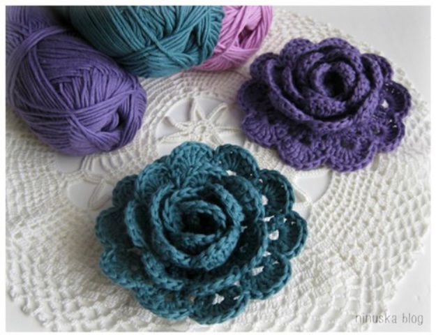 Rose Crafts - Crochet a Beautiful Lace Ribbon Rose - Easy Craft Projects With Roses - Paper Flowers, Quilt Patterns, DIY Rose Art for Kids - Dried and Real Roses for Wall Art and Do It Yourself Home Decor - Mothers Day Gift Ideas - Fake Rose Arrangements That Look Amazing - Cute Centerrpieces and Crafty DIY Gifts With A Rose http://diyjoy.com/rose-crafts