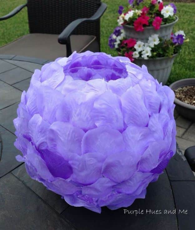 Rose Crafts - DIY Rose Petals Luminary - Easy Craft Projects With Roses - Paper Flowers, Quilt Patterns, DIY Rose Art for Kids - Dried and Real Roses for Wall Art and Do It Yourself Home Decor - Mothers Day Gift Ideas - Fake Rose Arrangements That Look Amazing - Cute Centerrpieces and Crafty DIY Gifts With A Rose http://diyjoy.com/rose-crafts