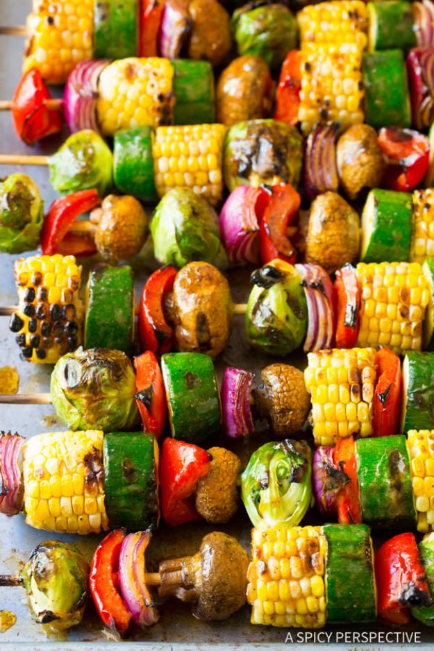 Best Barbecue Recipes - Grilled Fajita Vegetable Skewers - Easy BBQ Recipe Ideas for Lunch, Dinner and Quick Party Appetizers - Grilled and Smoked Foods, Chicken, Beef and Meat, Fish and Vegetable Ideas for Grilling - Sauces and Rubs, Seasonings and Favorite Bar BBQ Tips #bbq #bbqrecipes #grilling