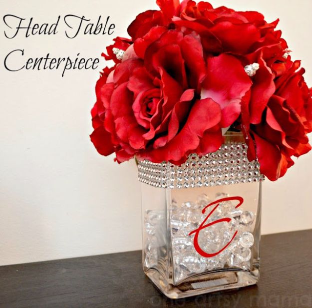 DIY Flowers for Weddings - Head Table Centerpiece - Centerpieces, Bouquets, Arrangements for Wedding Ceremony - Aisle Ideas, Rustic Bouquet Projects - Paper, Cheap, Fake Floral, Silk Flower Centerpiece To Make For Brides on A Budget - Decor for Spring, Summer, Winter and Fall http://diyjoy.com/diy-flowers-for-weddings
