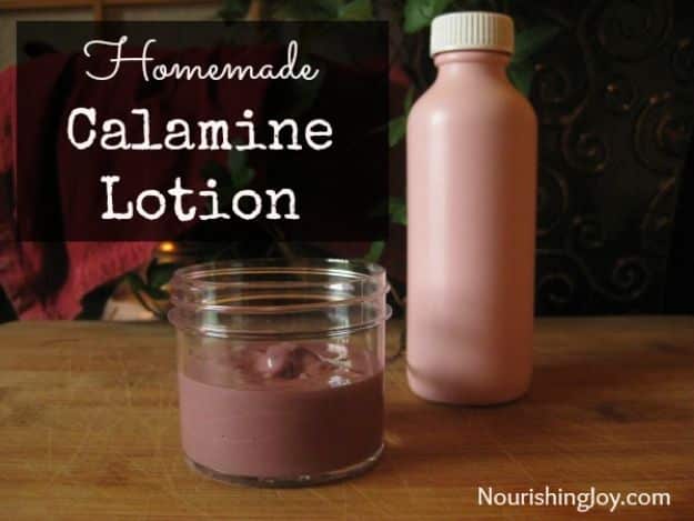 DIY Home Remedies - Homemade Calamine Lotion - Homemade Recipes and Ideas for Help Relieve Symptoms of Cold and Flu, Upset Stomach, Rash, Cough, Sore Throat, Headache and Illness - Skincare Products, Balms, Lotions and Teas 