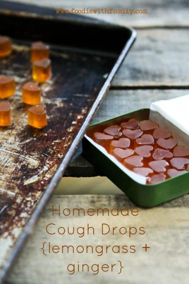 DIY Home Remedies - Homemade Cough Drops - Homemade Recipes and Ideas for Help Relieve Symptoms of Cold and Flu, Upset Stomach, Rash, Cough, Sore Throat, Headache and Illness - Skincare Products, Balms, Lotions and Teas 